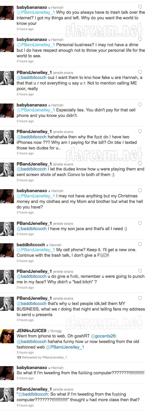 Jenelle Evans Hannah Inman Twitter feud part 2 of 3