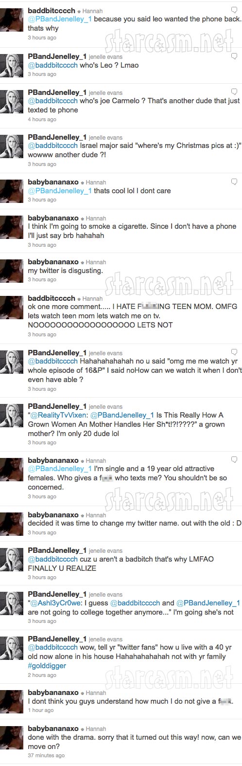 Jenelle Evans Hannah Inman Twitter feud part 3 of 3