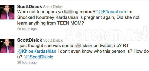 Scott Disick tweets about Teen Mom star Farrah Abraham