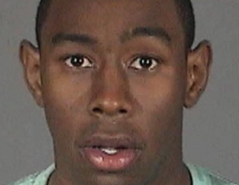Tyler the Creator mug shot, vandalism