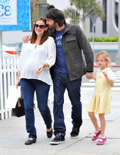 Jennifer Garner Ben Affleck and daughter Violet