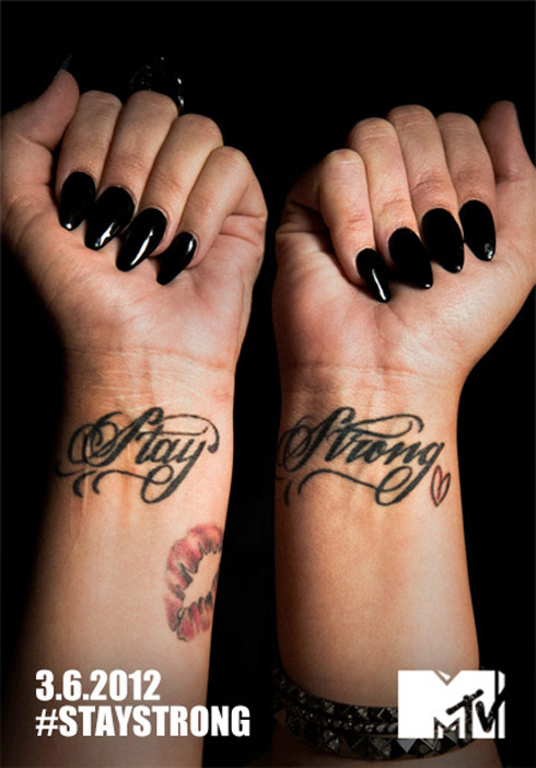Demi Lovato Stay Strong poster for her MTV special