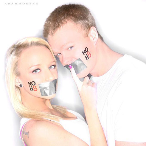 Maci Bookout Kyle King NOH8 No Hate photo