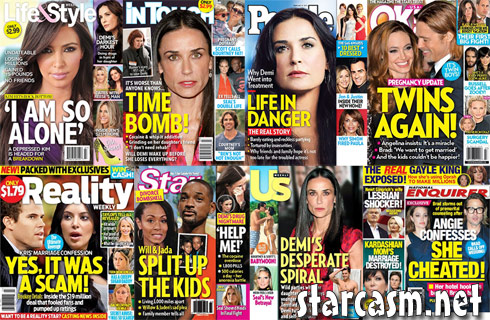 Tabloid magazine cover stories for the week of February 13 2012