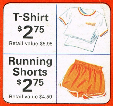 Short and shirt available on Bruce Jenner's Wheaties box