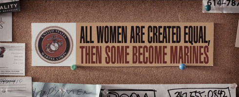 All women are created equal. Then some become Marines bumper sticker