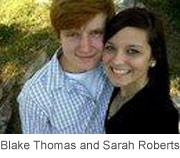 16 and PRegnant Sarah Roberts with baby daddy Blake Thomas