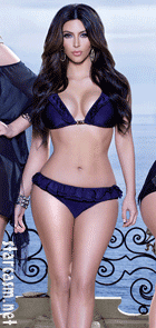 Kim Kardashian animated gif flipping hourglass