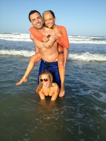 Maci Bookout frolics with Adam Royer on Spring Break in Daytona Beach