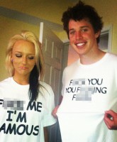 Maci Bookout wears a F___ Me I'm Famous shirt on Spring Break in Daytona