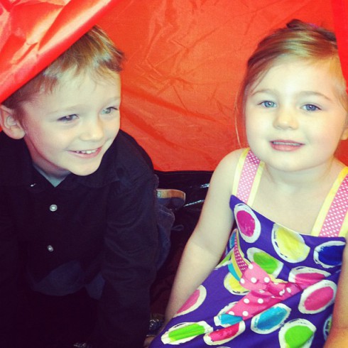 Maci Bookout's son Bentley and Amber Portwood's daughter Leah in New York City