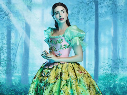 Lily Collins as Snow White in Mirror Mirror