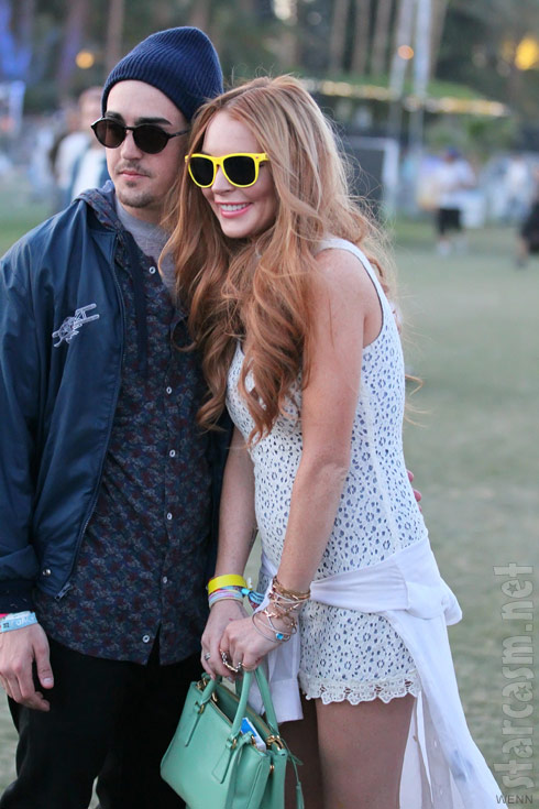 Lindsay Lohan and her rumored new boyfriend at Coachella 2012