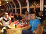 These are some of Nelson's friends and crewmates on board the Disney Wonder.