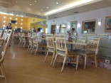 Here's the crew dining room that Nelson likes to eat in.