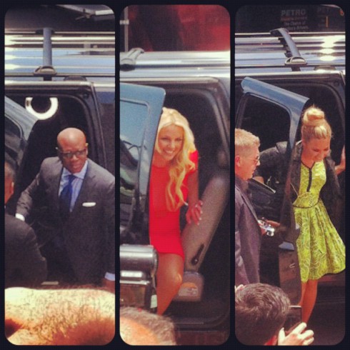 X Factor Season 2 judges arrive at Austin Texas auditions