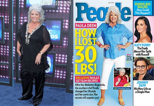 Paula Deen Before And After 30 Pound Weight Loss Starcasm   Paualadeenbeforeandafter 490x337 