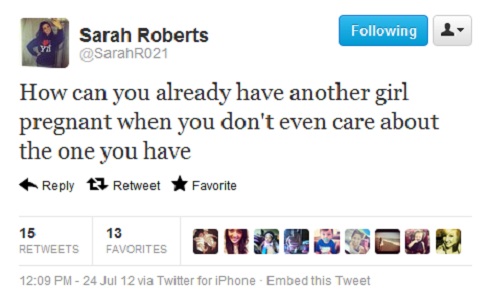Sarah Roberts tweet