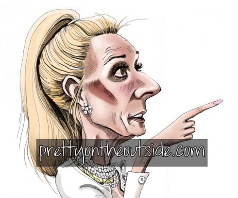 Kim Richards Pretty on the Outside drawing by David Gilmore