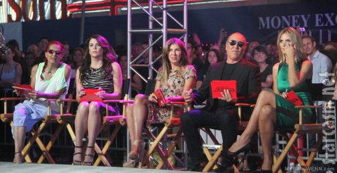 Project Runway Season 10 judges Patricia Field, Lauren Graham,Nina Garcia, Michael Kors, Heidi Klum
