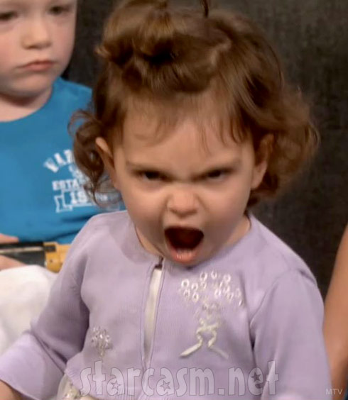 Teen Mom Farrah Abraham's daughter Sophia's monster face
