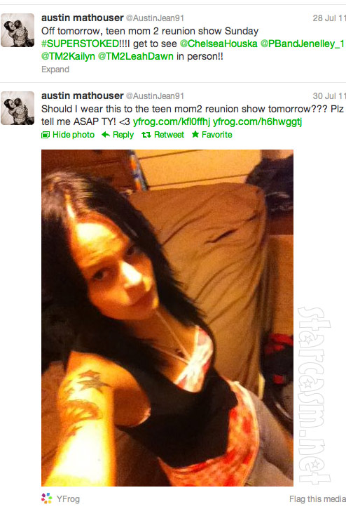 Austin Mathouser Teen Mom 2 Reunion show tweet