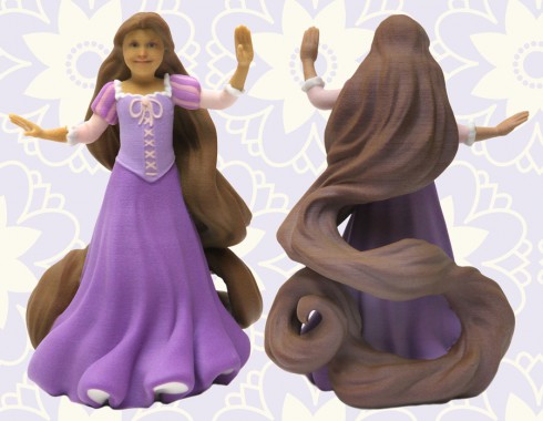 Custom D-Tech Me Disney Princess Rapunzel figurine 