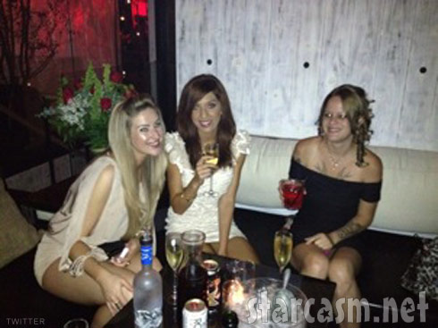 Farrah Abraham and contest winner Austin Mathouser partying at Club Geisha