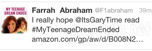 Gary Shirley Farrah Abraham Twitter feud
