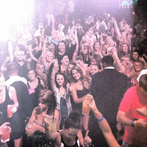 Fans at Butter NC in Charlotte for Maci Bookout's 21st birthday party