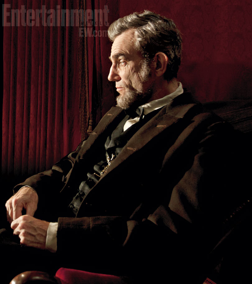 First official image of Daniel Day Lewis as Abraham Lincoln.