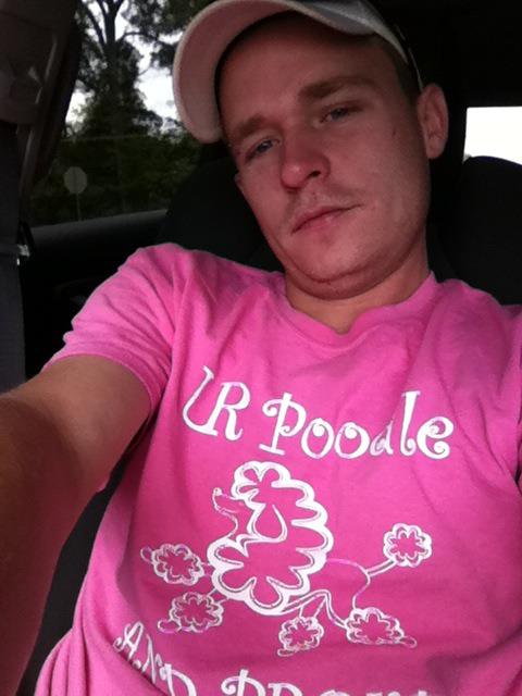 Honey Boo Boo's Uncle Poodle wearing a UR Poodle and proud of it t-shirt