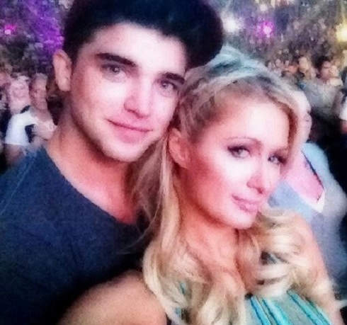 Paris Hilton and River Viiperi attend Justin Bieber concert before River's late night arrest