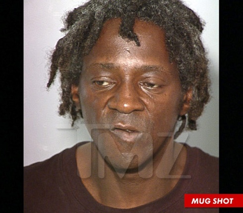 Flavor Flav mug shot after arrest for assault with a deadly weapon