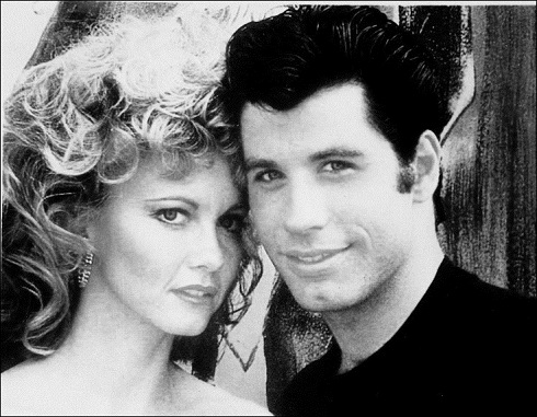 John Travolta and Olivia Newton-John in 'Grease'