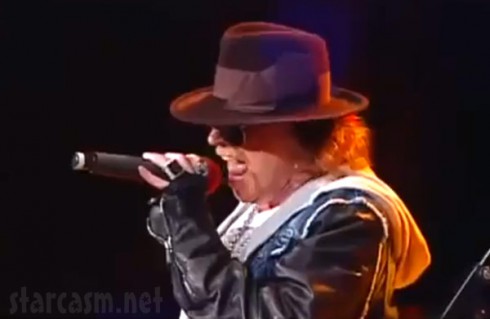 Axl Rose and Guns N' Roses perform at the 2012 Bridge School Benefit Concert