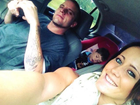 Jenelle Edwards and son Jace out with her new boyfriend Courtland Rogers