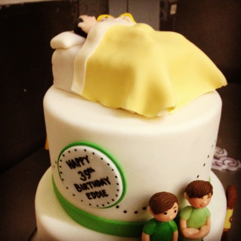 Eddie Cibrian's 39th birthday cake from LeAnn Rimes