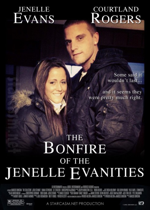 Jenelle Evans and Corutland Rogers starring in movie The Bonfire of the Jenelle Evanities
