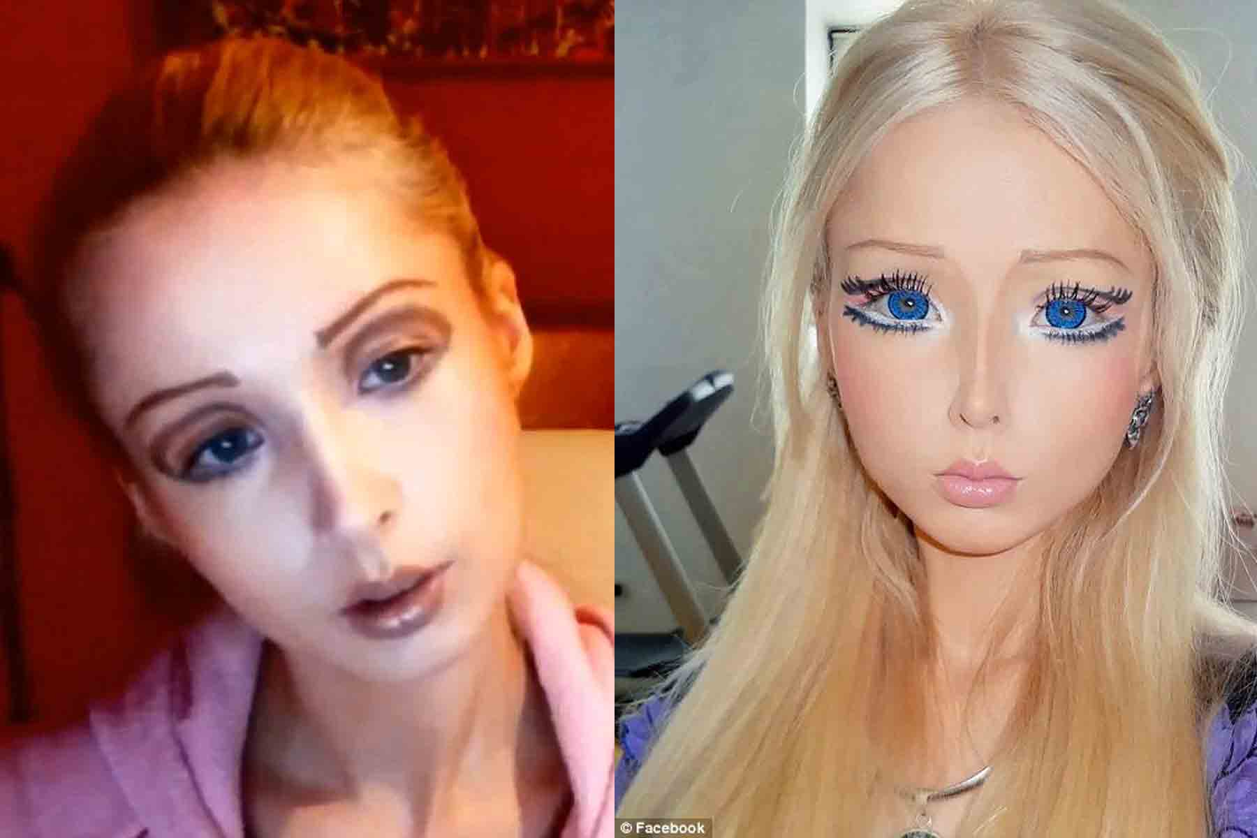 human barbie doll before and after