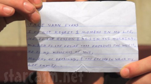 Jenelle Evans' ex Andrew Lewis' note to son Jace from rap music video