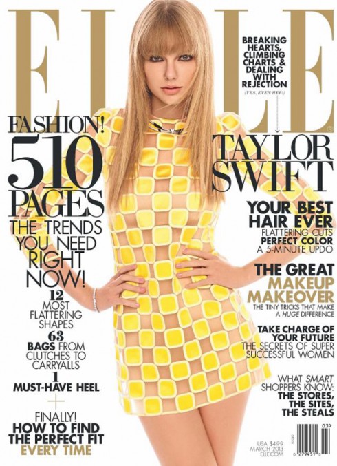 Taylor Swift on the cover of Elle Magazine