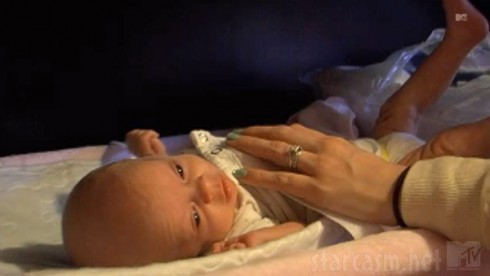 Leah Calvert's new daughter Adalynn Faith photo
