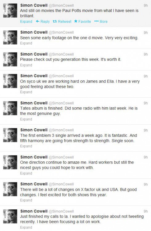 Simon Cowell Twitter Spree 1