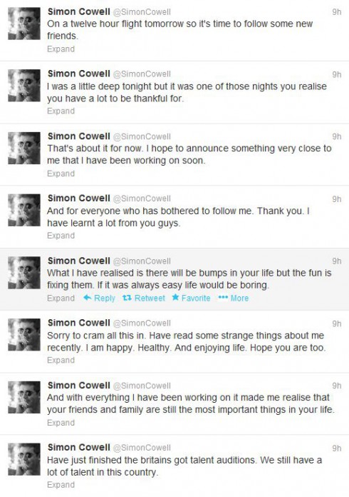 Simon Cowell Twitter Spree 2
