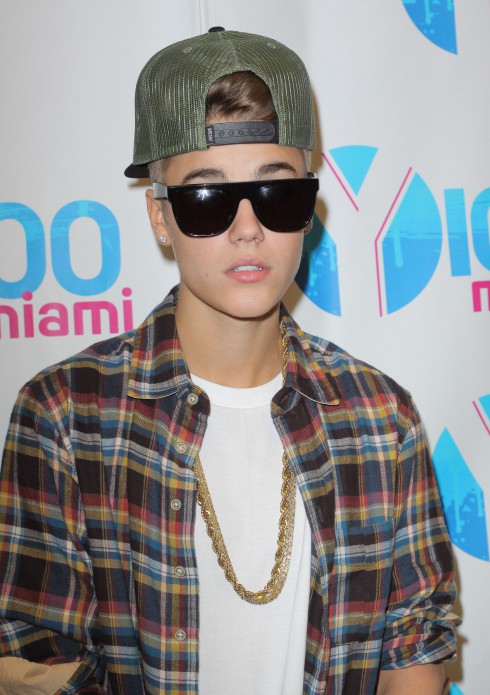 Justin Bieber attends the Y100's Jingle Ball 2012 at the BB&T Center - Arrivals Miami, Florida.