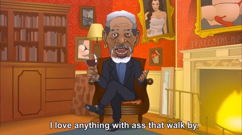 Morgan Freeman reads I Hit it First lyrics by Ray J