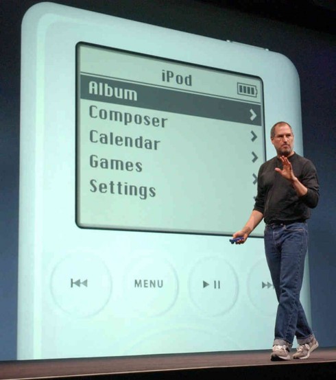 Steve Jobs unveils iPod