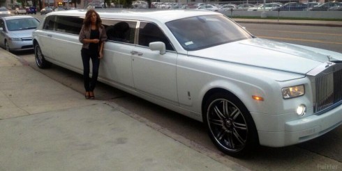 Farrah Abraham Rolls Royce limousine