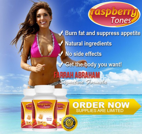 Farrah Abraham signs endorsement deal with Raspberry Tones weight loss pills